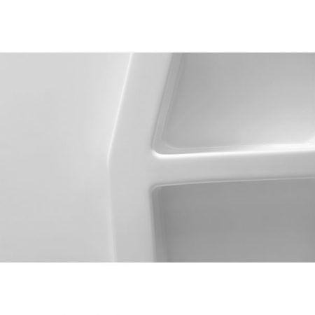 Anzzi Rose 60" x 36" x 74" DIY Friendly Alcove Shower Surround, White SW-AZ8077
